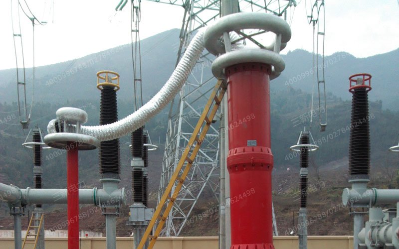 串联谐振现场试验图