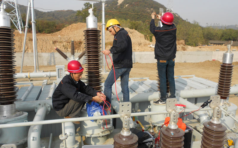 三新电力为沈潍电气做直流电阻测试仪出厂试验